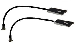 Set (2 stuks) Bedlampjes "Hoofdbord" voor boxsprings en ledikanten met regelbaar warm licht Set (2 stuks) Bedlampjes "Hoofdbord" voor boxsprings en ledikanten met regelbaar warm licht